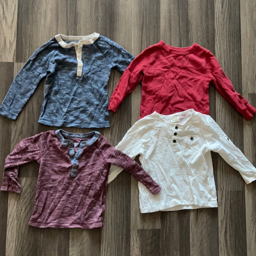 Set of 4 baby boy tops